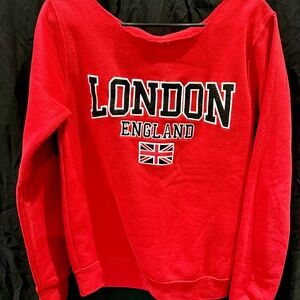 Red London England Sweatshirt